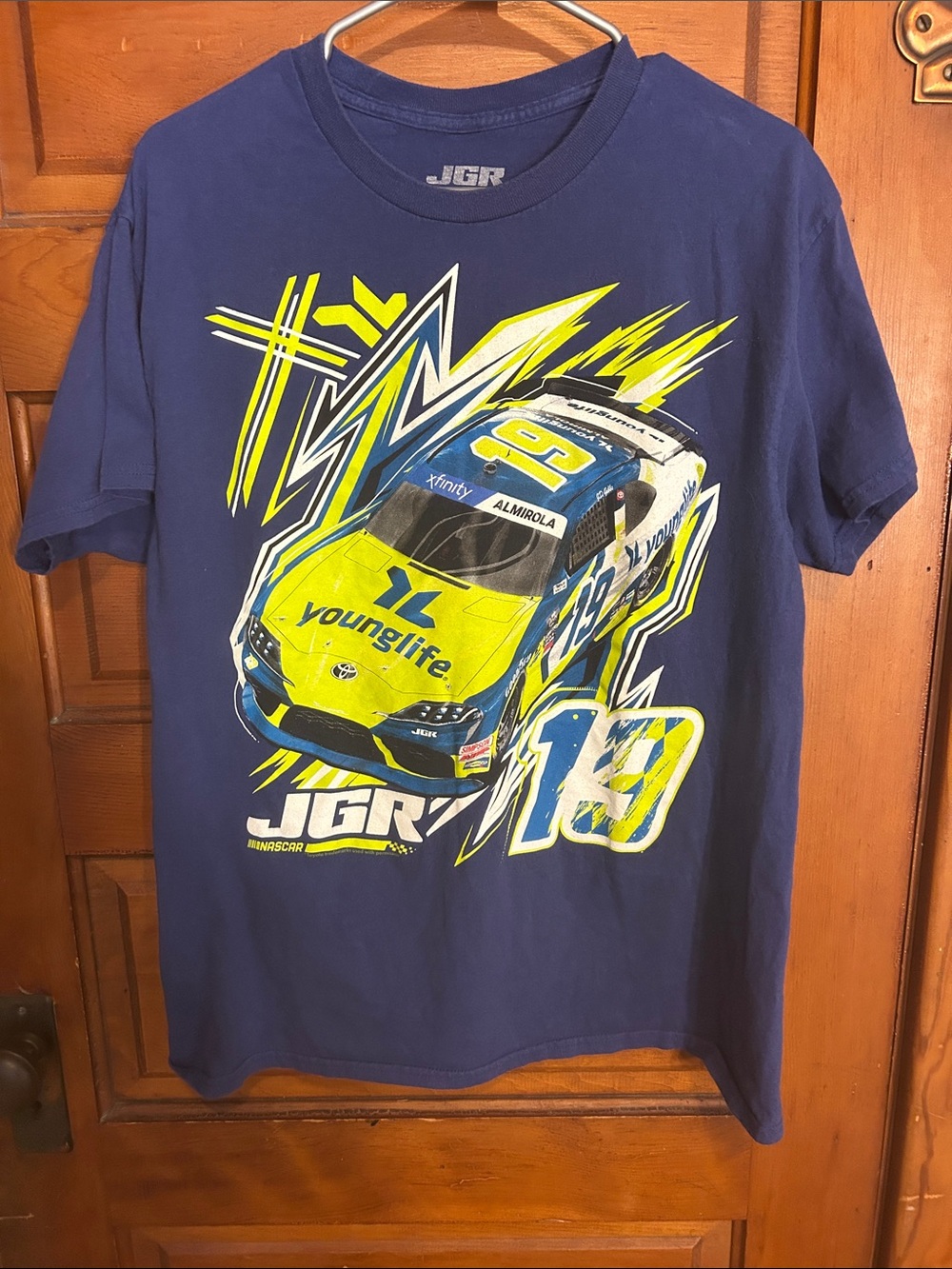 Navy & Yellow Young Life Race Car Tee